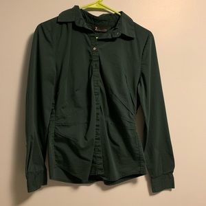 New York & Company Dark Green Blouse